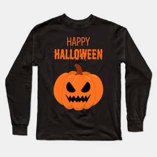 Happy Halloween Pumpkin Face #1 Long Sleeve T-Shirt